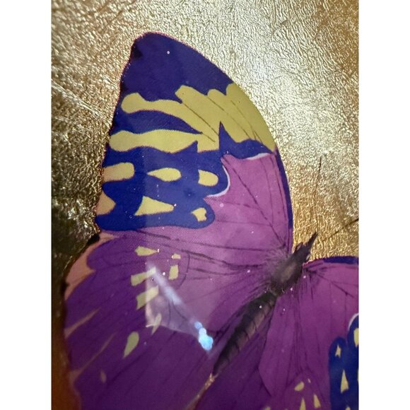 FRINGE purple, butterfly, glass dish, trinket tray - Picture 3 of 10